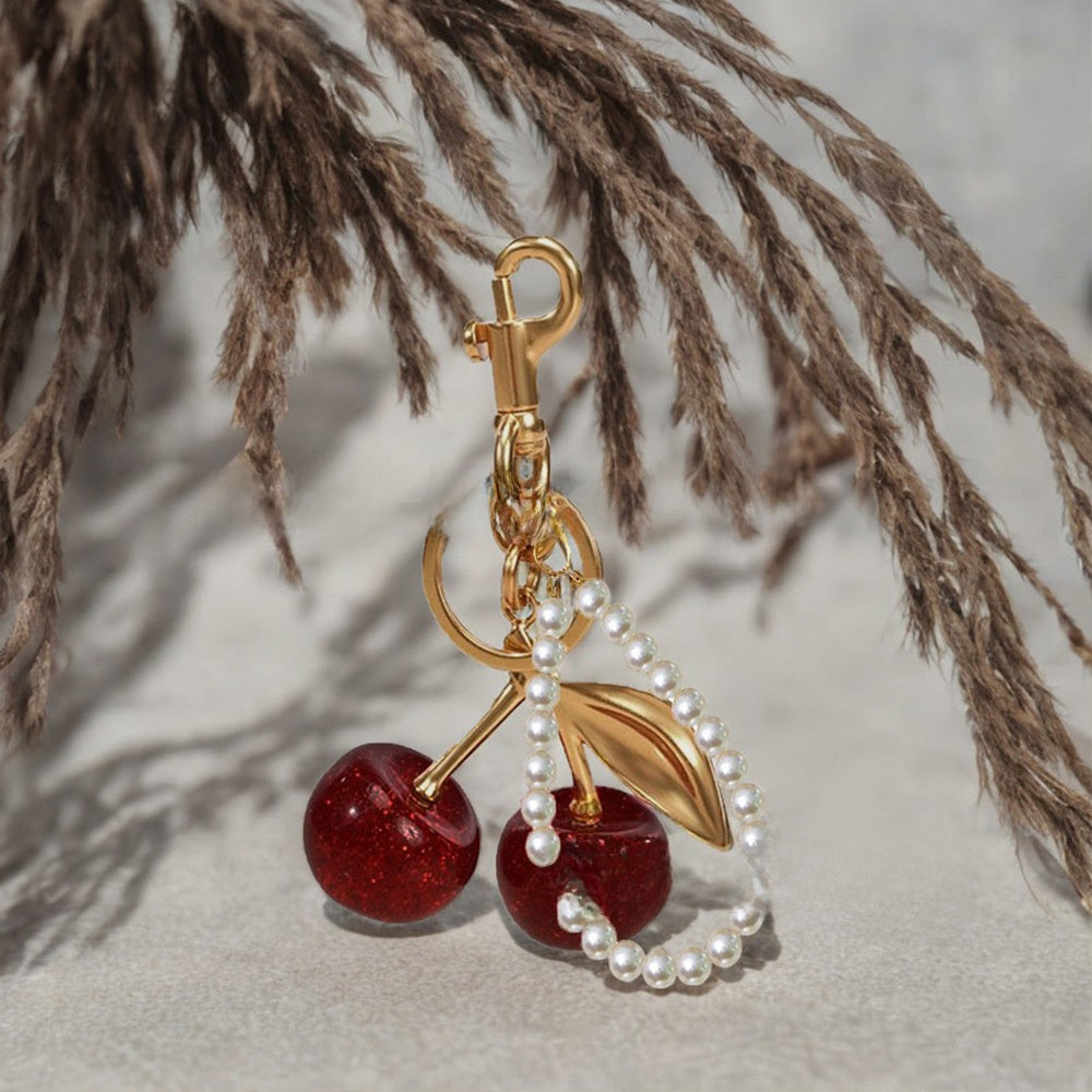 GleamCherry Resin Keychain Charm