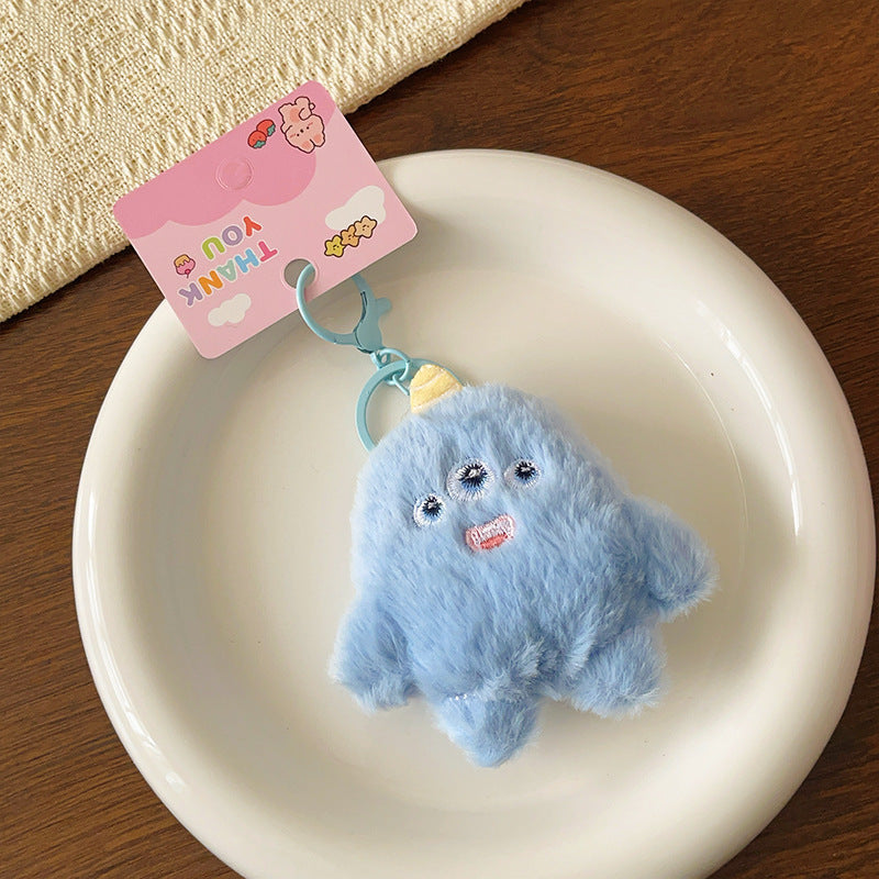 Cobalt Cub Plush Keychain