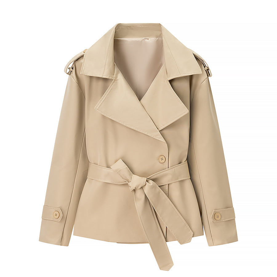 Womens Double Breasted Trench Coat