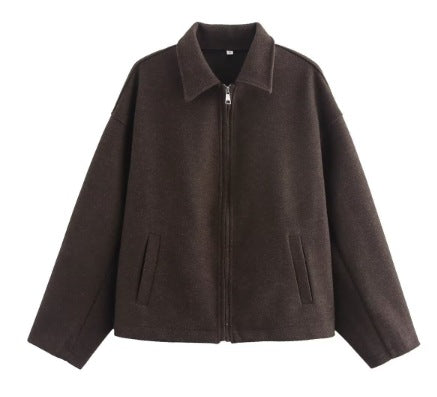 Retro Women's Long Sleeve Loose Fit Jacket