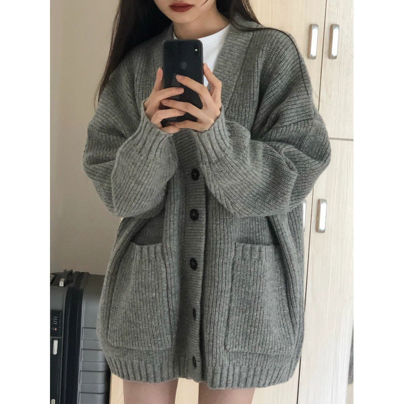 Womens Loose Knit Cardigan