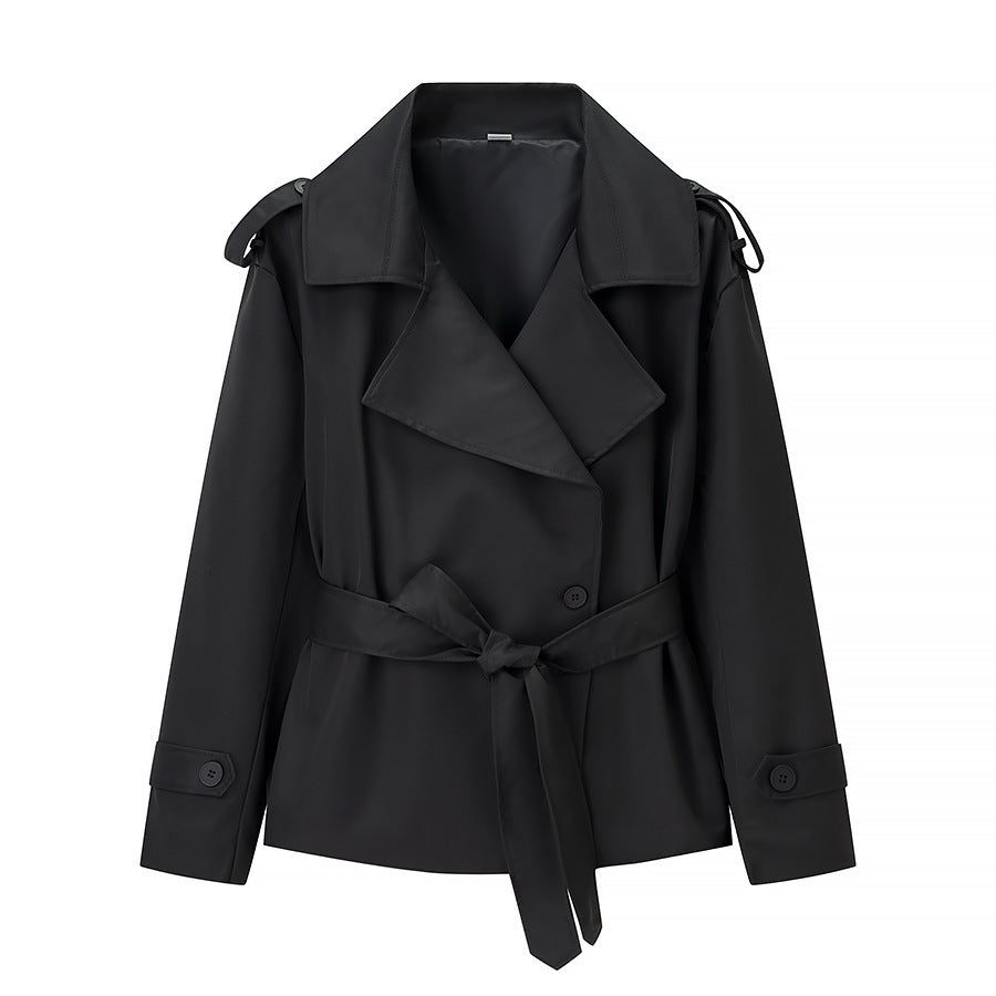 Womens Double Breasted Trench Coat