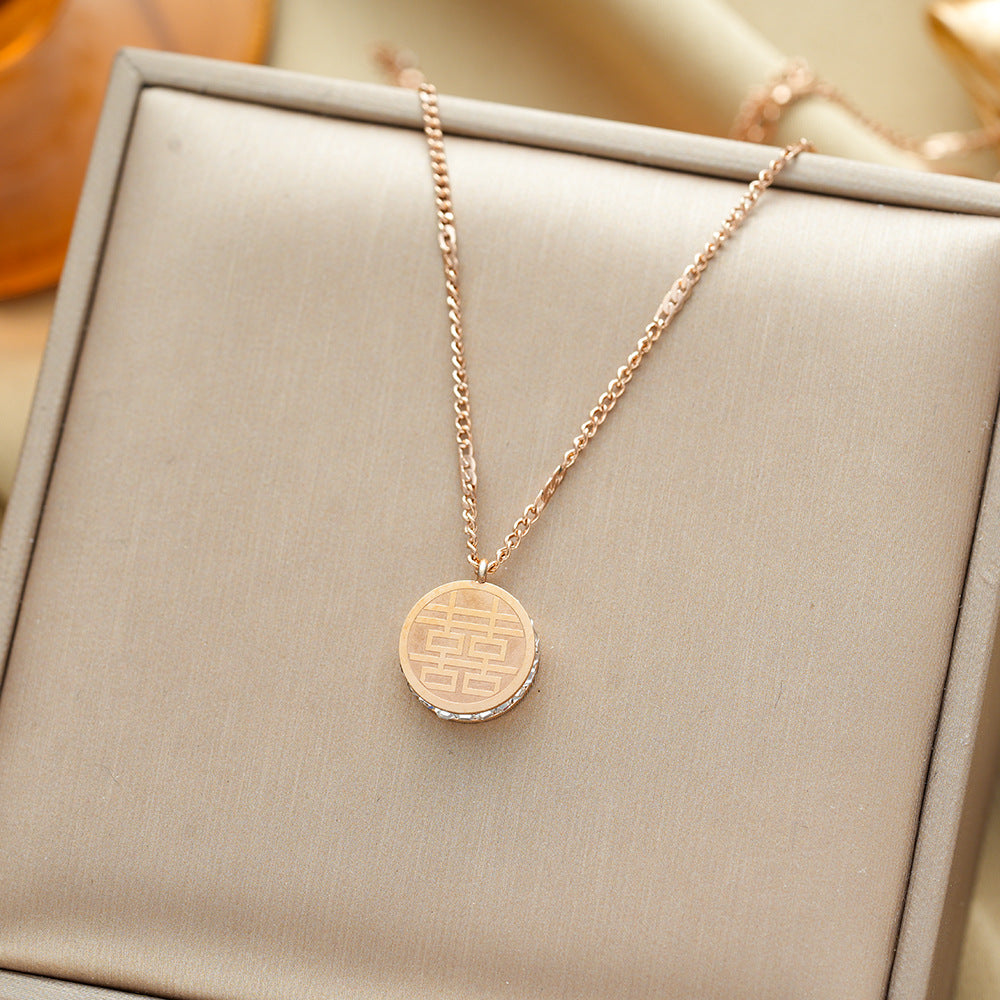 All-titanium steel necklace
