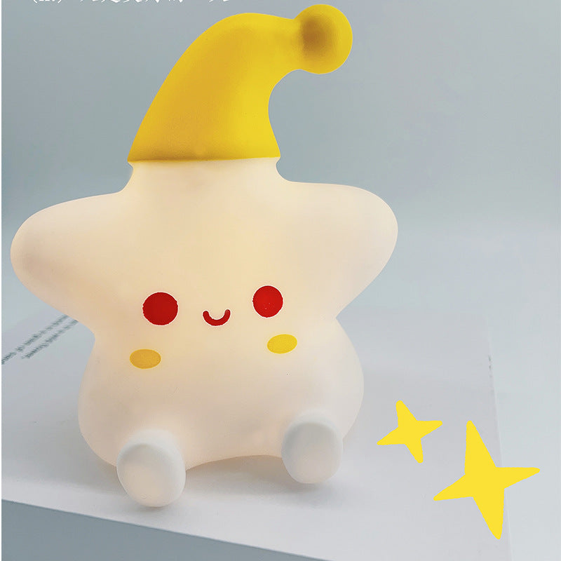 Vinyl Star Shape Night Light with Warm Illumination