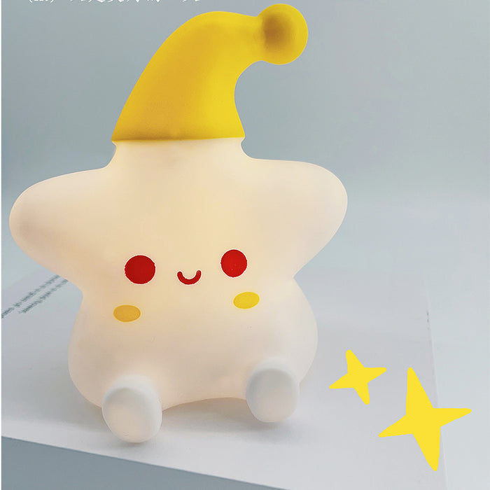 Vinyl Star Shape Night Light with Warm Illumination