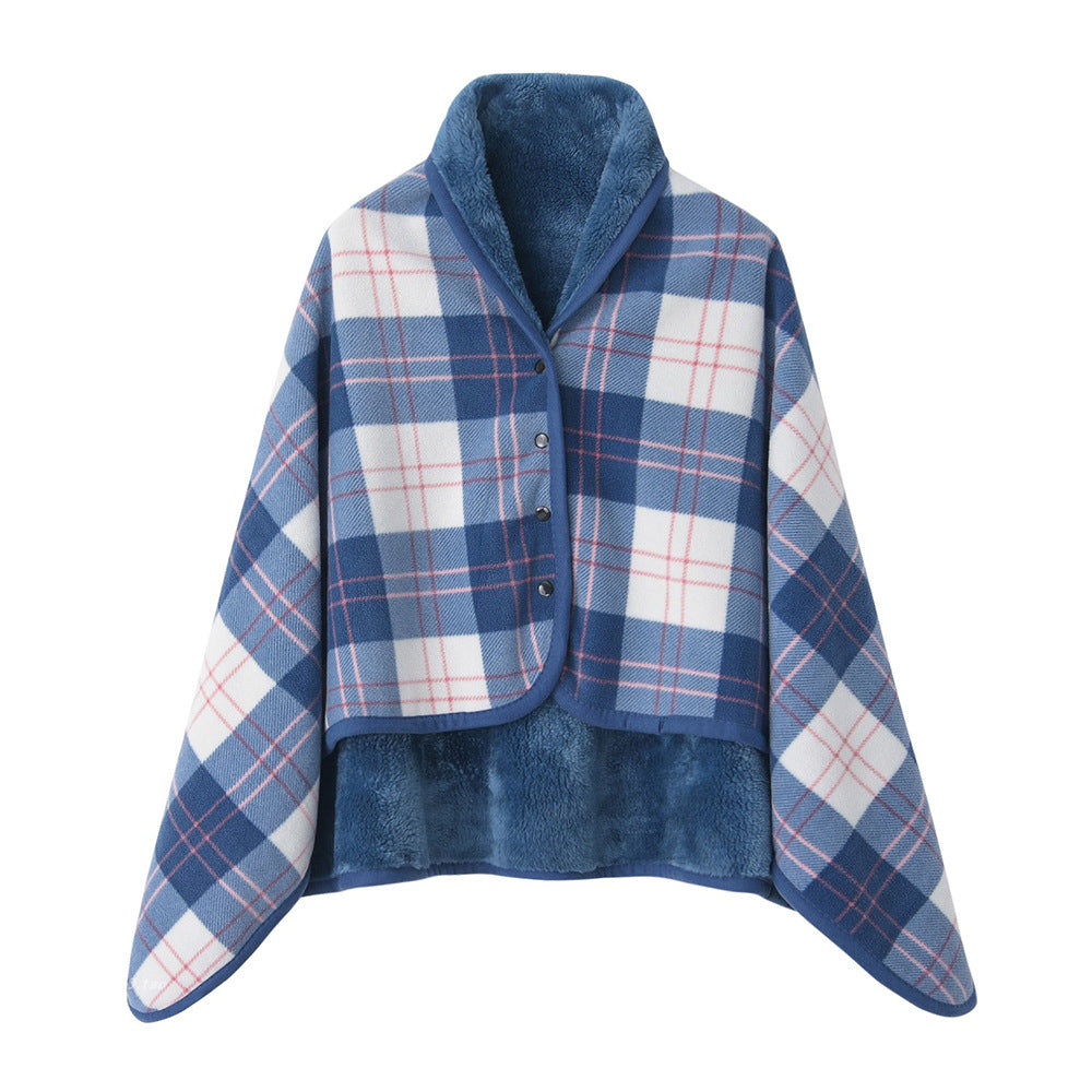Soft Polyester Dual-Purpose Shawl Blanket