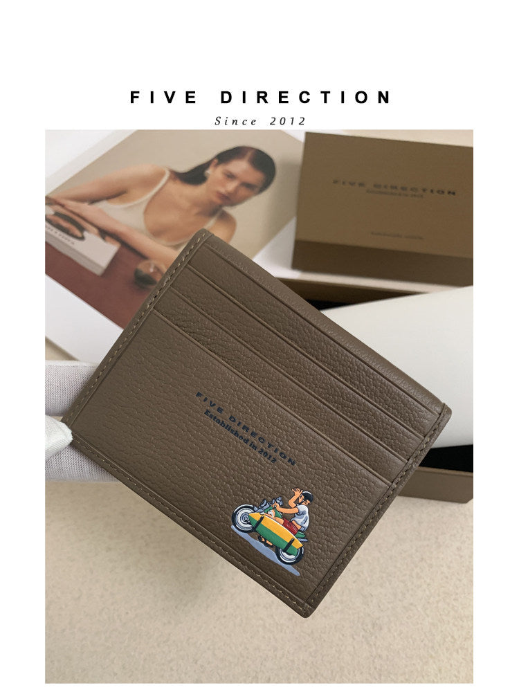 5 Direction Leather Card Holder