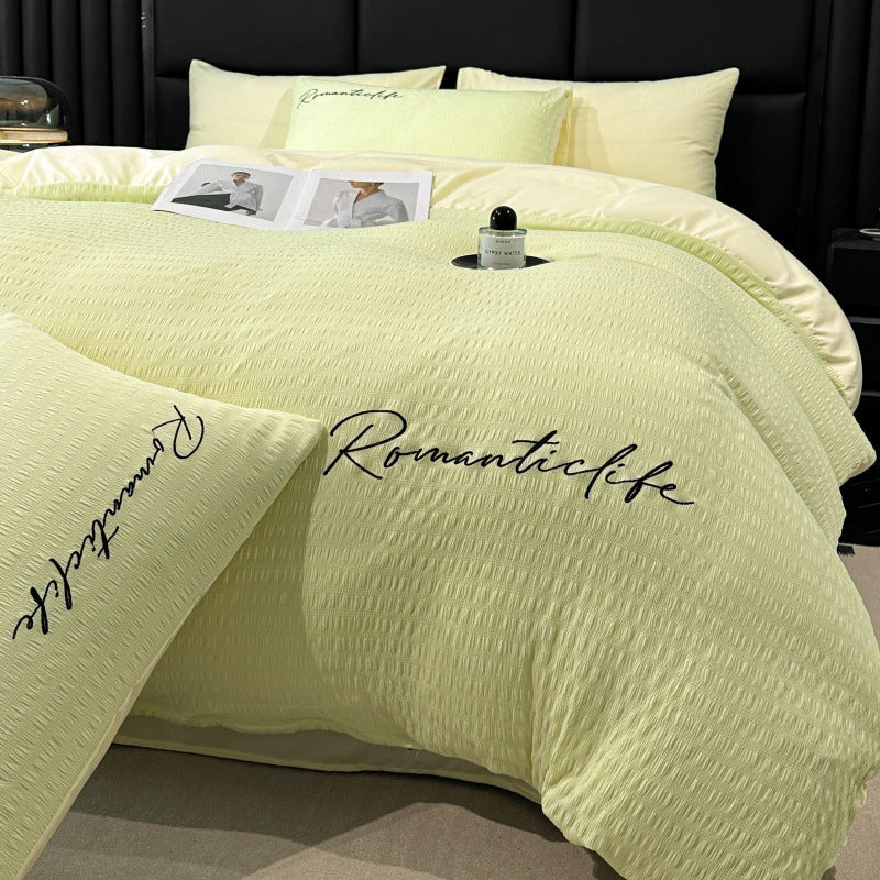 Minimalist Washed Cotton Bedding Set