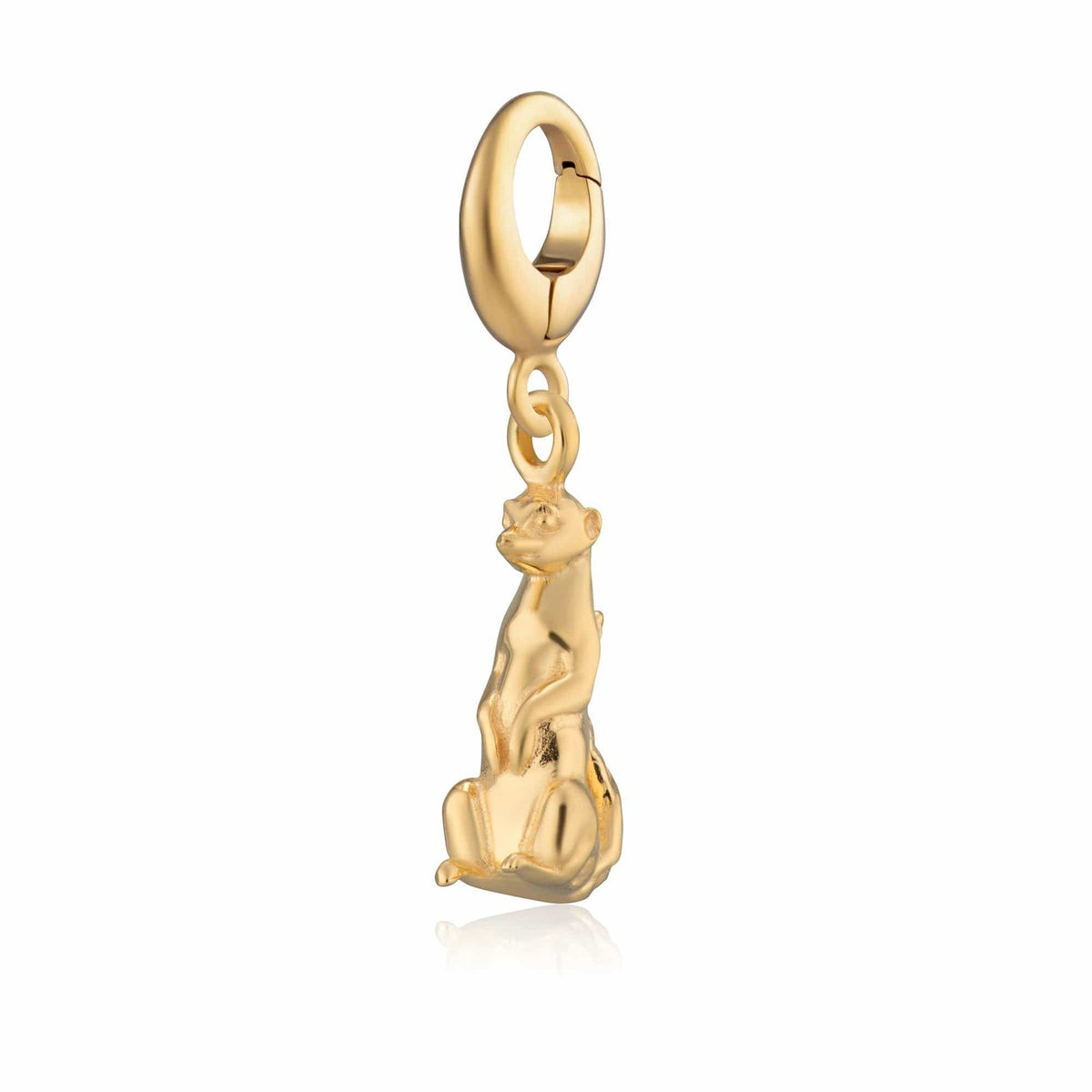 Animal Themed Stainless Steel Gold Plated Pendant Necklace
