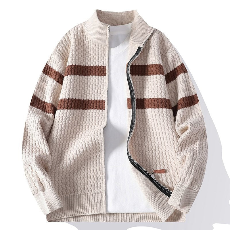 Mens Knit Sweater Jacket
