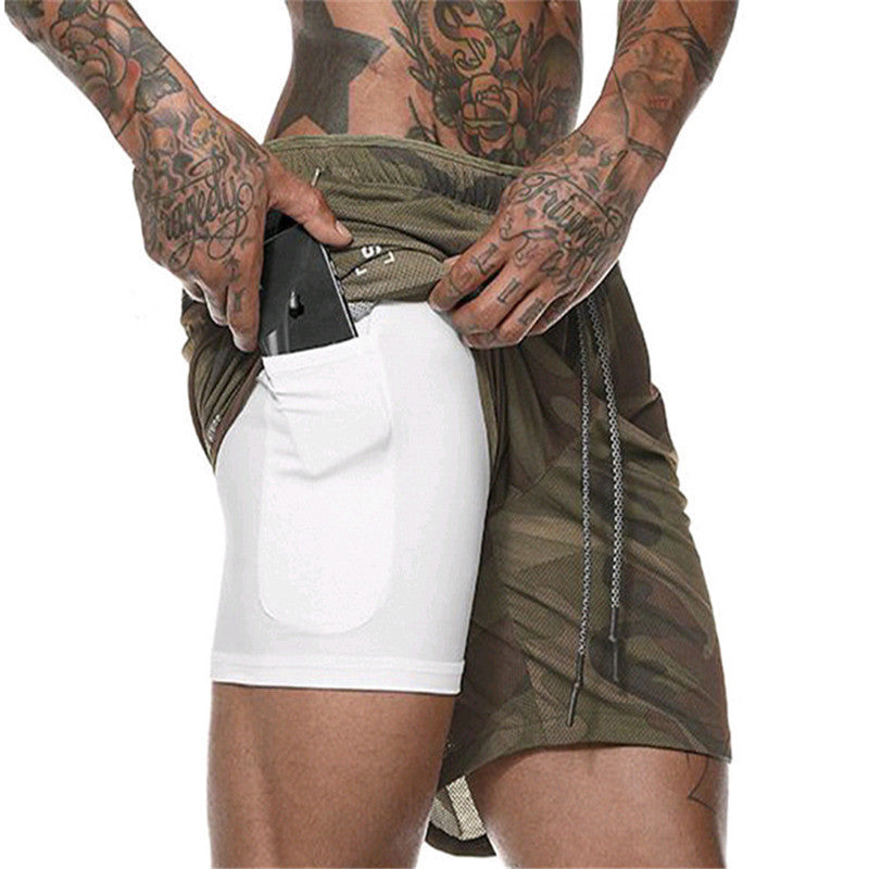Mens Quick-Dry Sports Shorts with Breathable, Flexible Fit