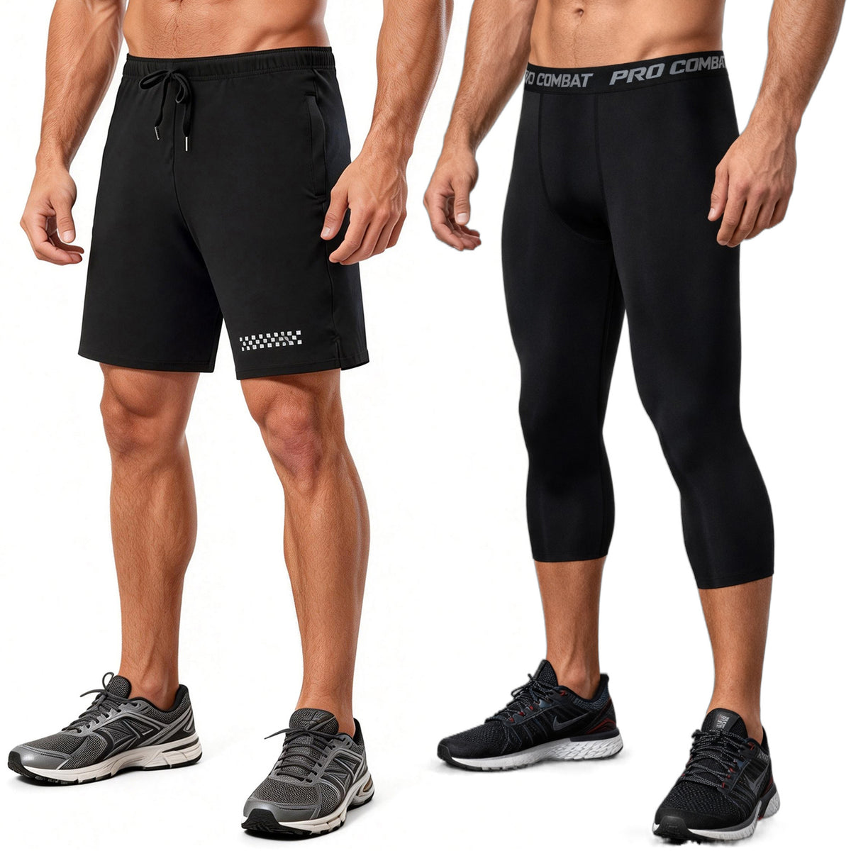 Mens Quick-Dry Elastic Training Shorts - Lightweight & Breathable