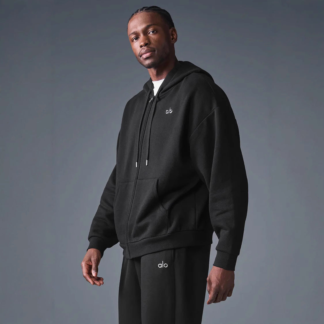 Heavyweight Letter Fleece Hooded Sweatshirt