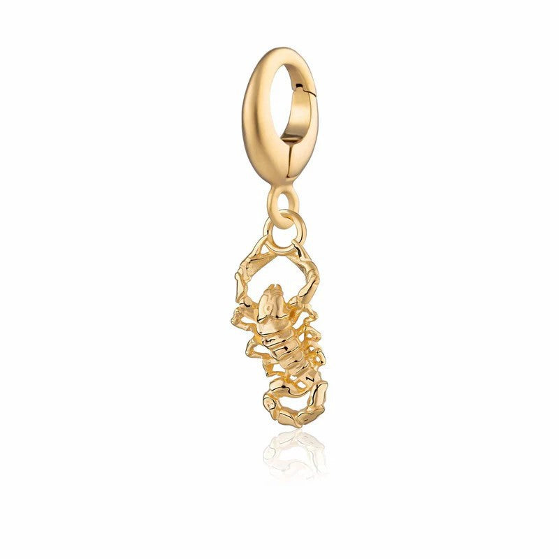 Animal Themed Stainless Steel Gold Plated Pendant Necklace