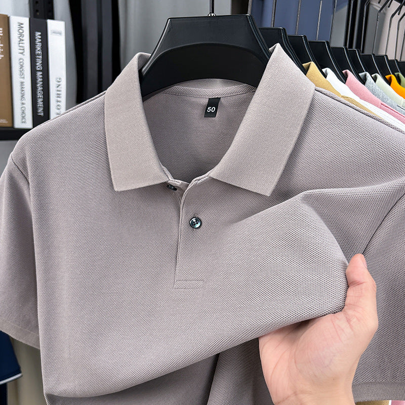 Mens Cotton Polo Shirt Short Sleeve t shirt