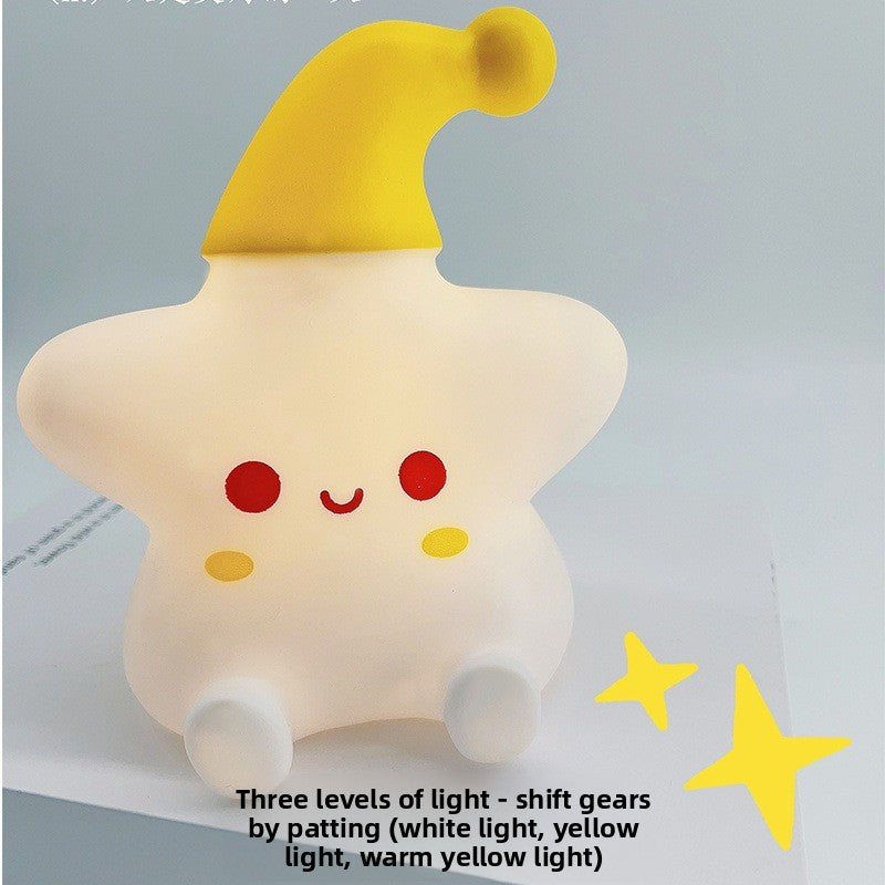 Vinyl Star Shape Night Light with Warm Illumination