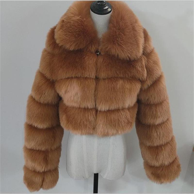 Womens Faux Fur Winter Coat
