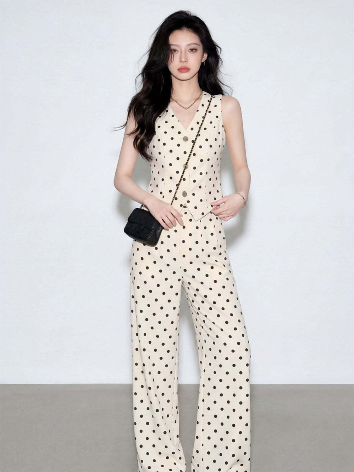 Polka dot vest and pants