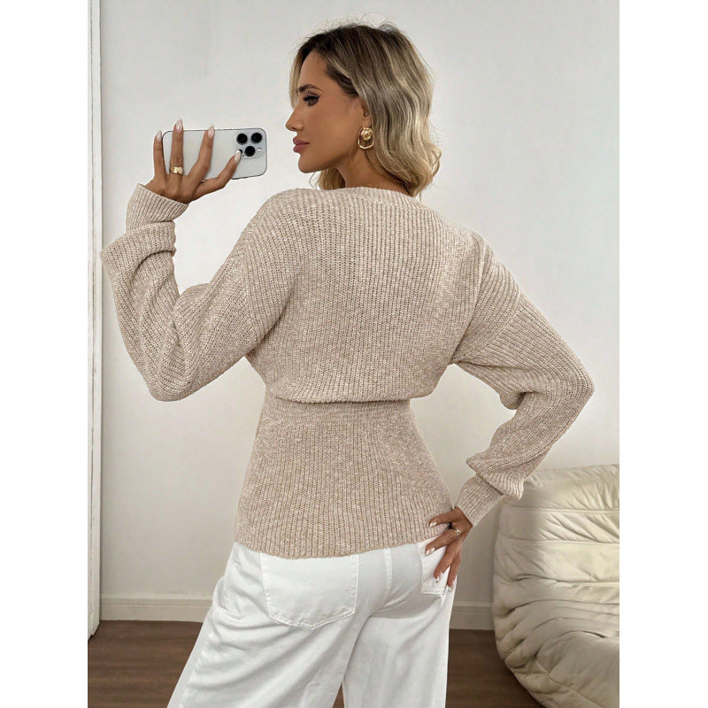 Minimalist Fashion V-Neck Buttoned Knit Cardigan
