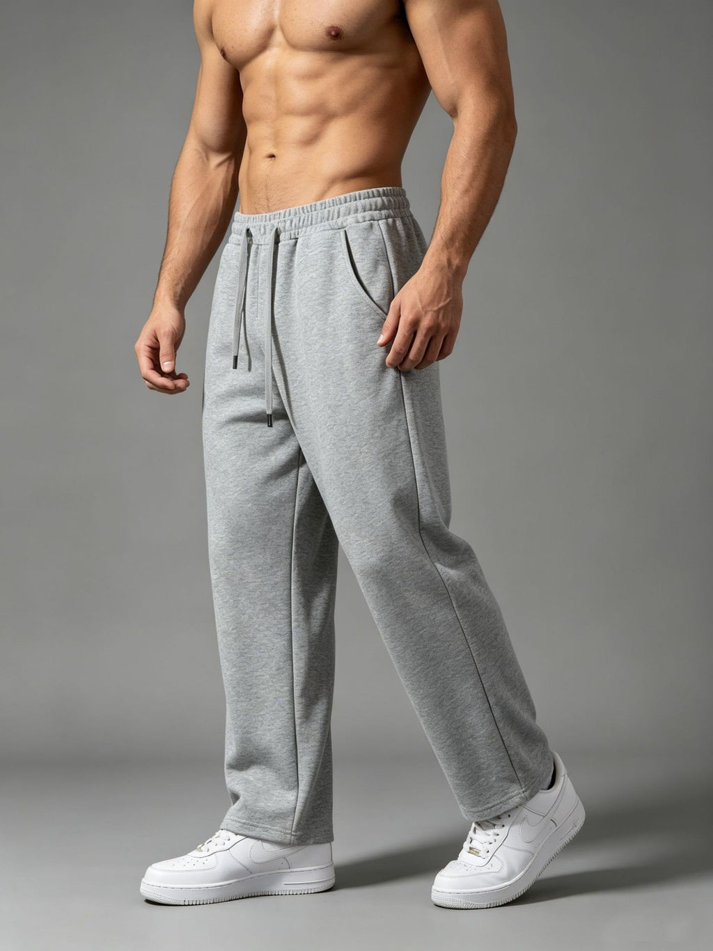 Men's Quick-Dry Cotton Sports Fitness Pants - Comfortable & Breathable