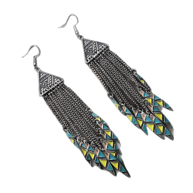 Exotic Vintage Tassel Earrings