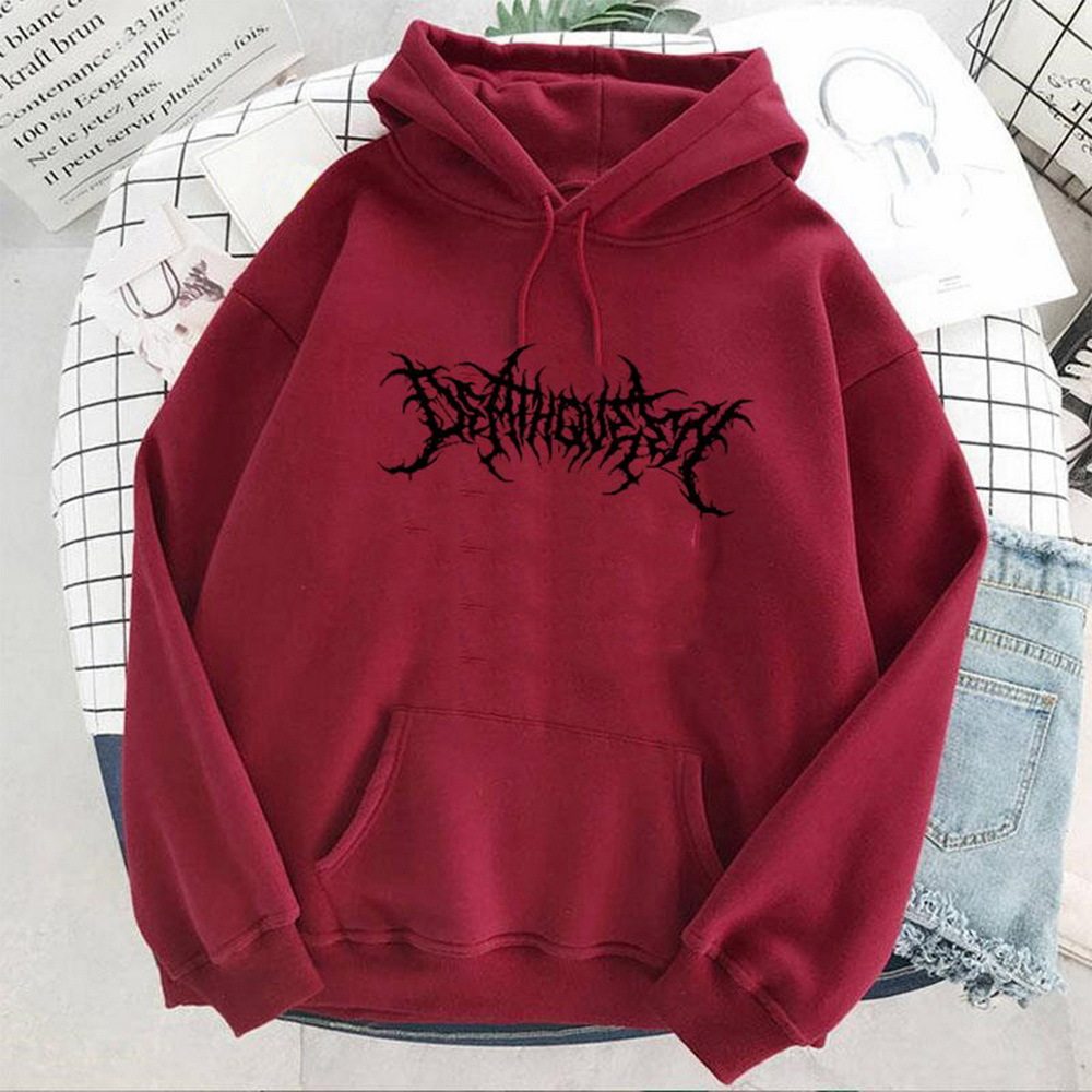 Fleece-lined hooded sweatshirt