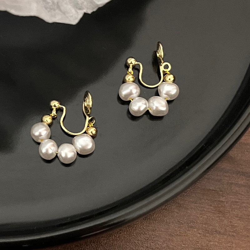 Aurielle Clip-On Pearl Earrings