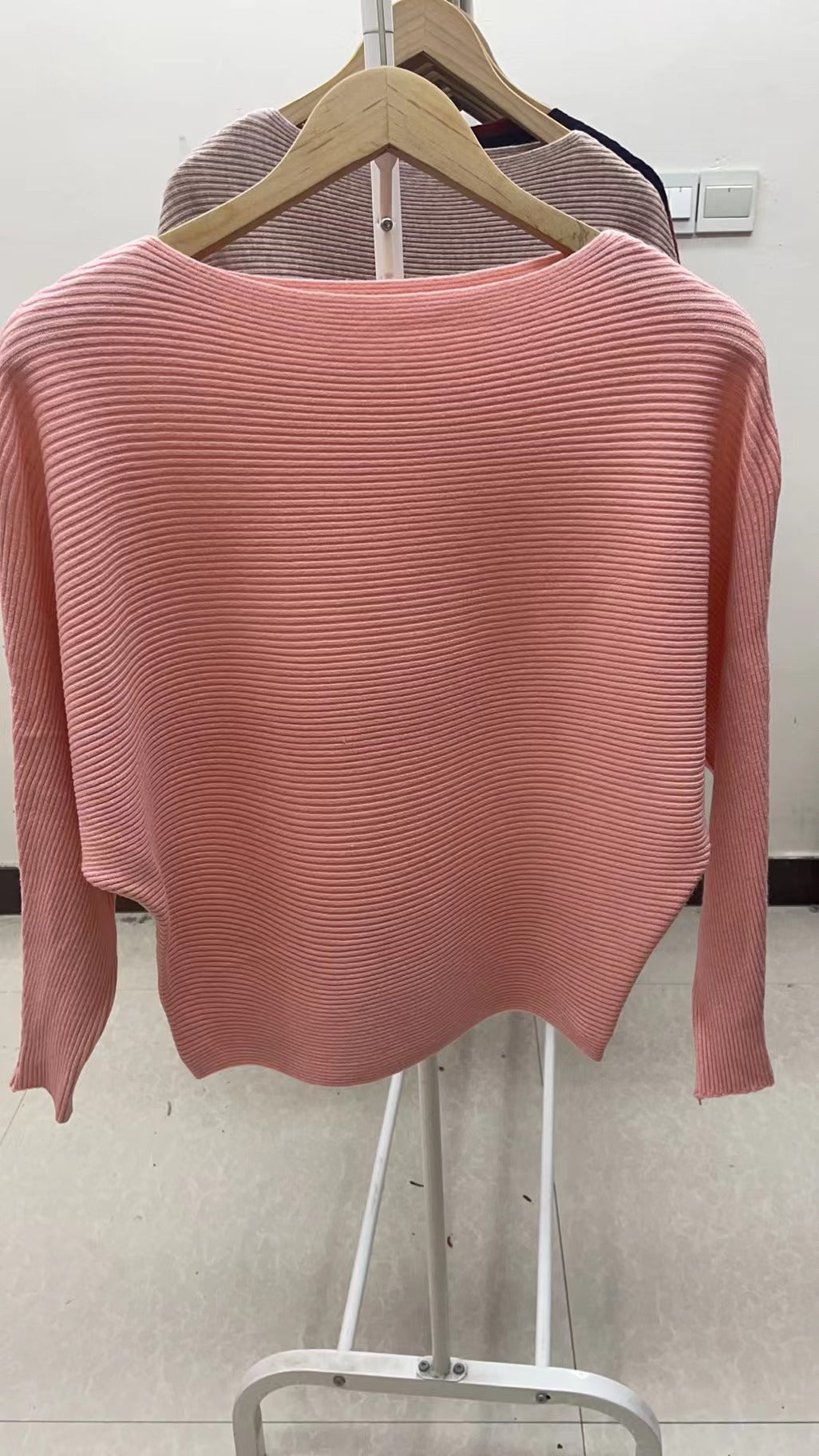 Solid Color Pullover Short Long Sleeve Knit Base Shirt