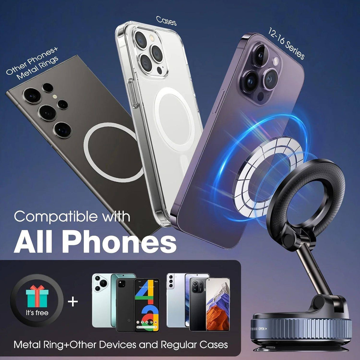 Magnetic mobile phone holder