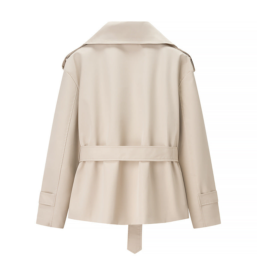 Womens Double Breasted Trench Coat