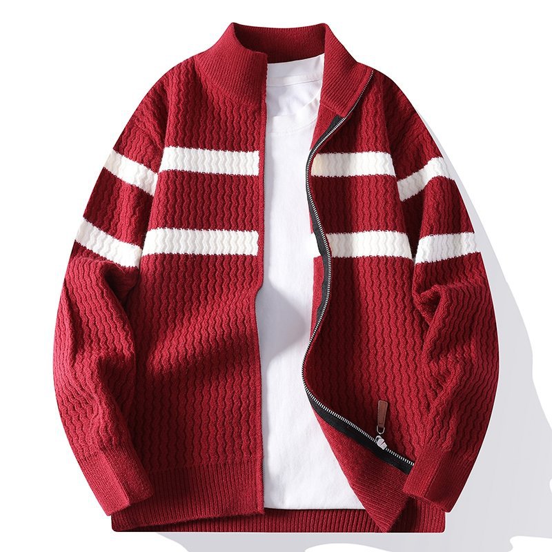 Mens Knit Sweater Jacket