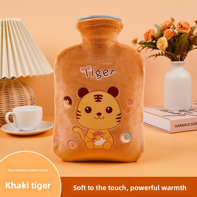 Plush Cartoon Hot Water Bottle for Warmth