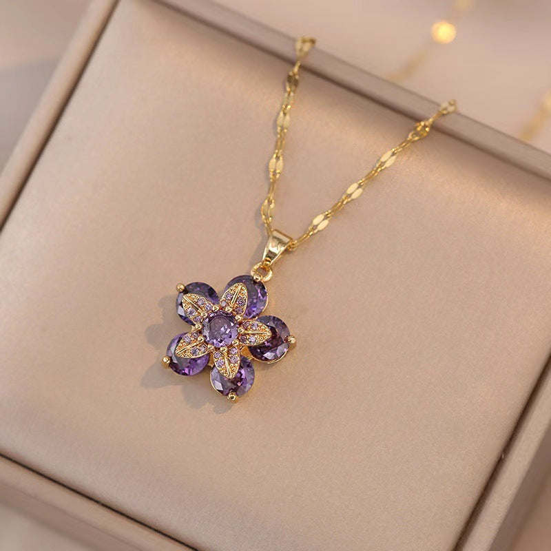 Fashionable retro-style clavicle necklace