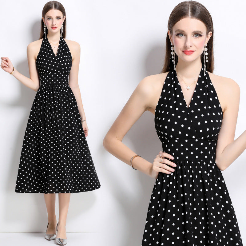 French Retro Sleeveless Dress