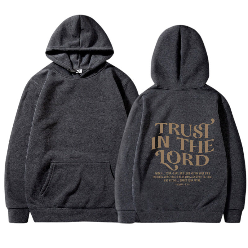 Hooded Letter Print Sweatshirt