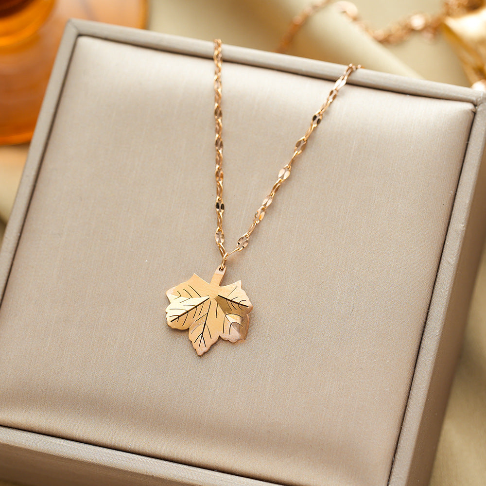 All-titanium steel necklace