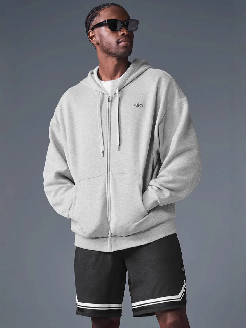 Heavyweight Letter Fleece Hooded Sweatshirt