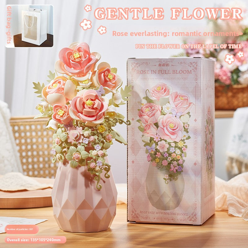 DIY Building Block Flower Bouquet