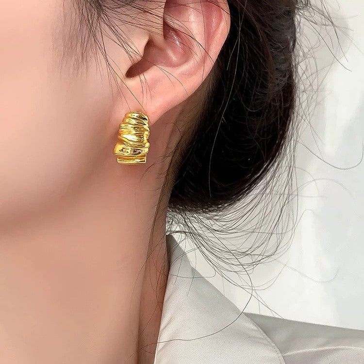 Linea Geometric Metal Earrings