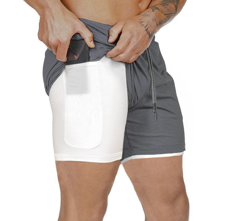 Mens Quick-Dry Sports Shorts with Breathable, Flexible Fit