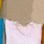 V-neck loose casual long-sleeved knitted sweater