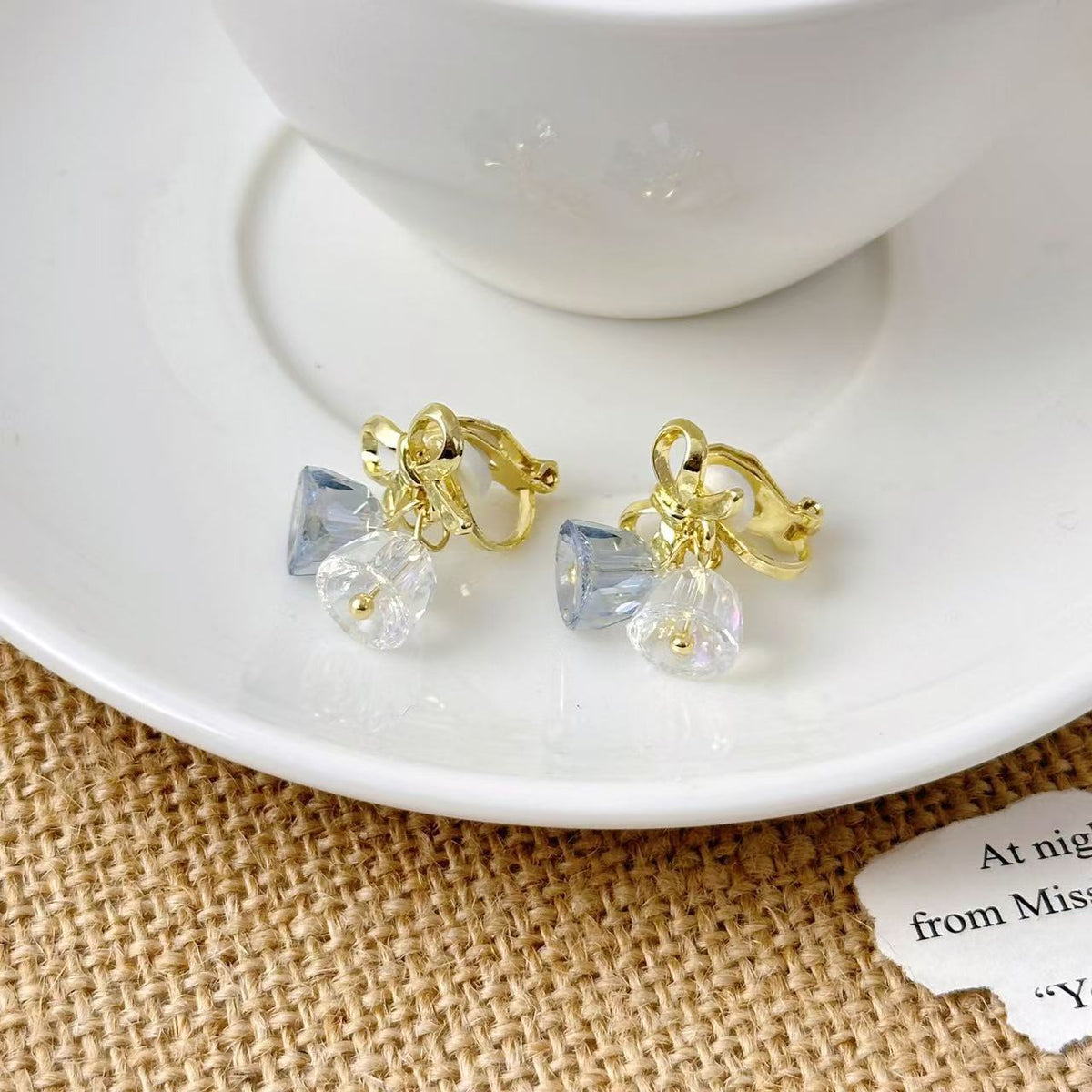 Lustrelace Pearl Ear Clips