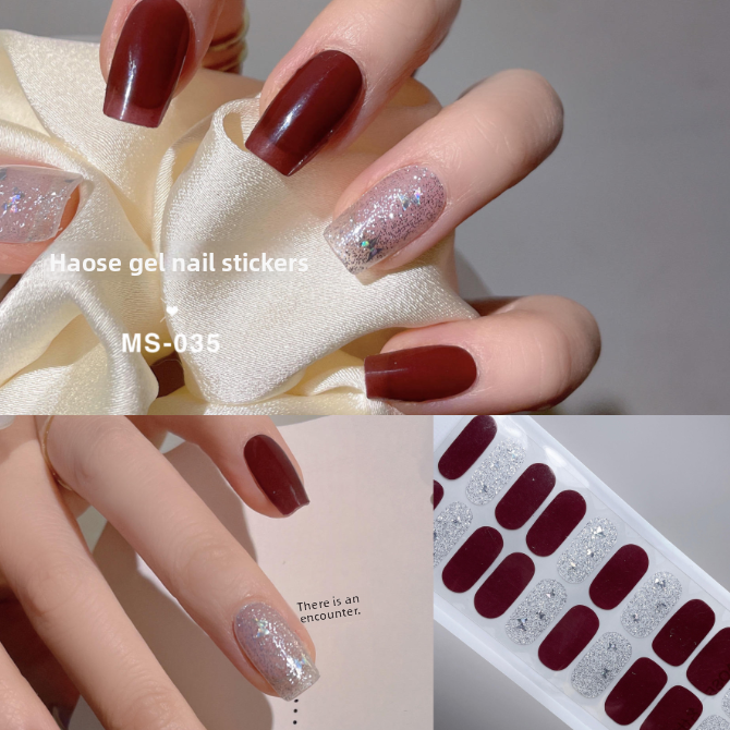 Gel Nail Stickers Waterproof 3D Design