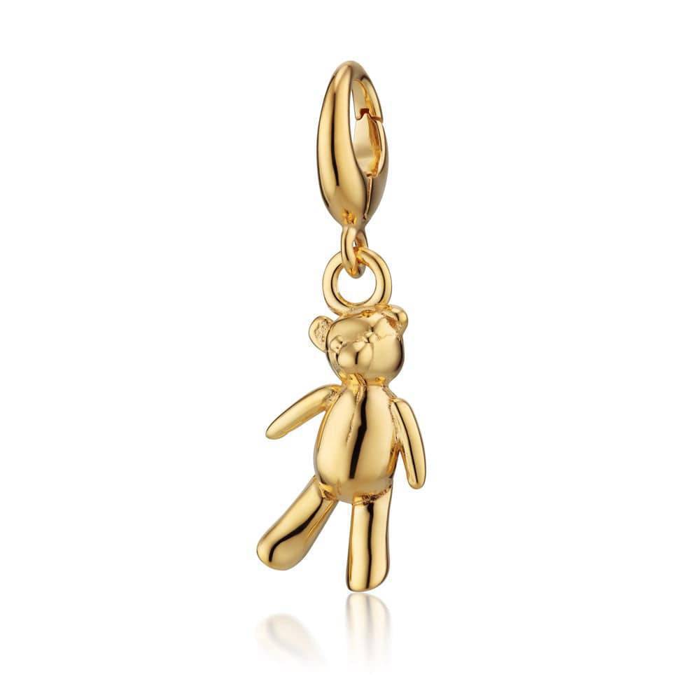 Animal Themed Stainless Steel Gold Plated Pendant Necklace