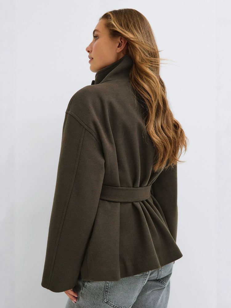 Verso Wool Blend Reversible Coat