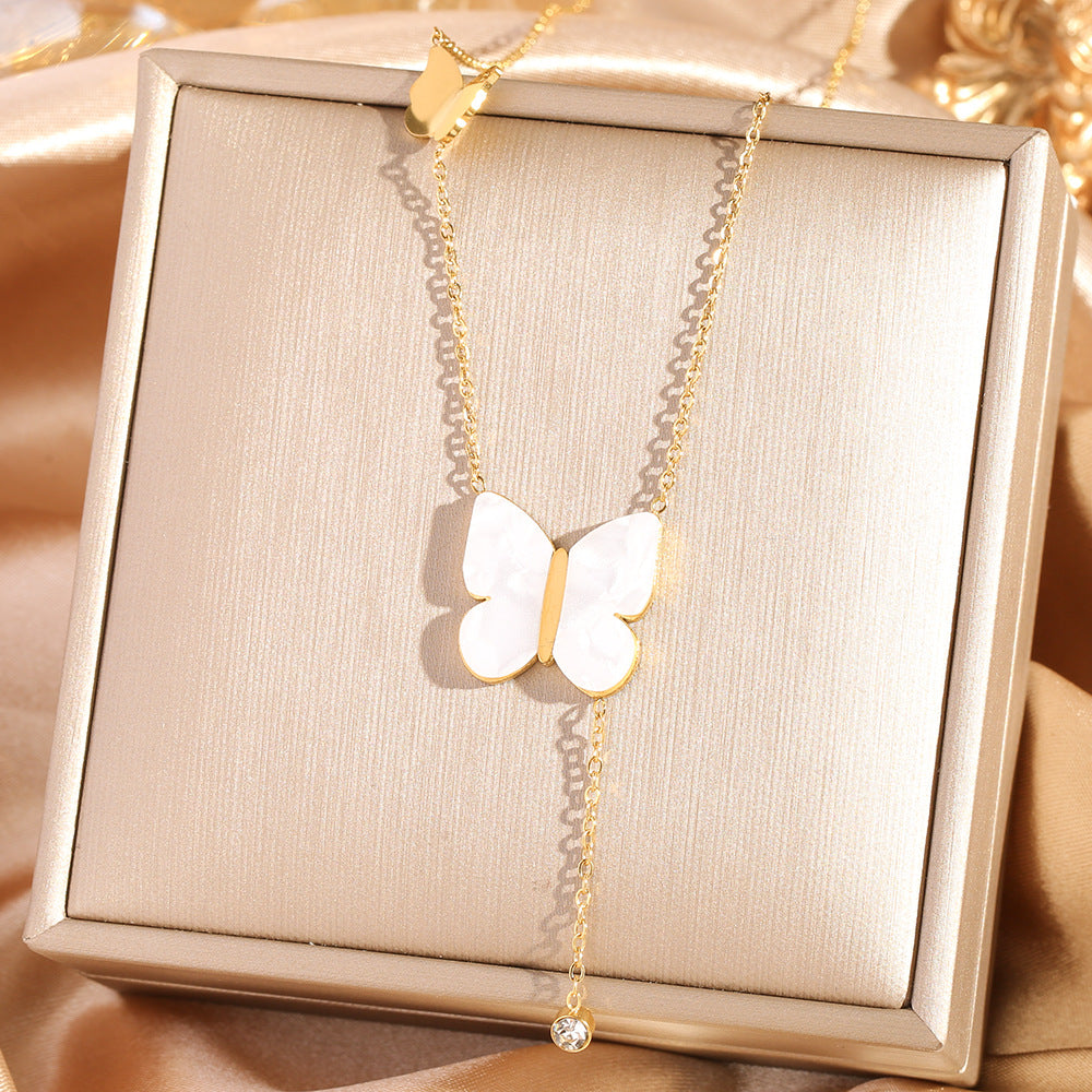 All-titanium steel necklace