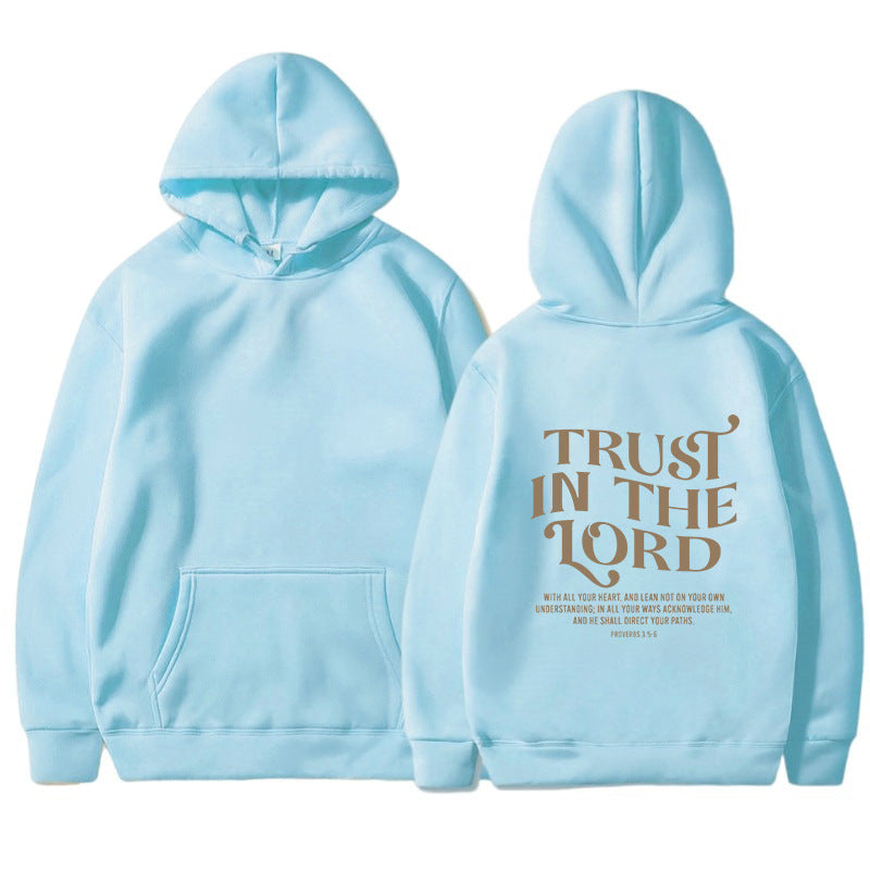 Hooded Letter Print Sweatshirt