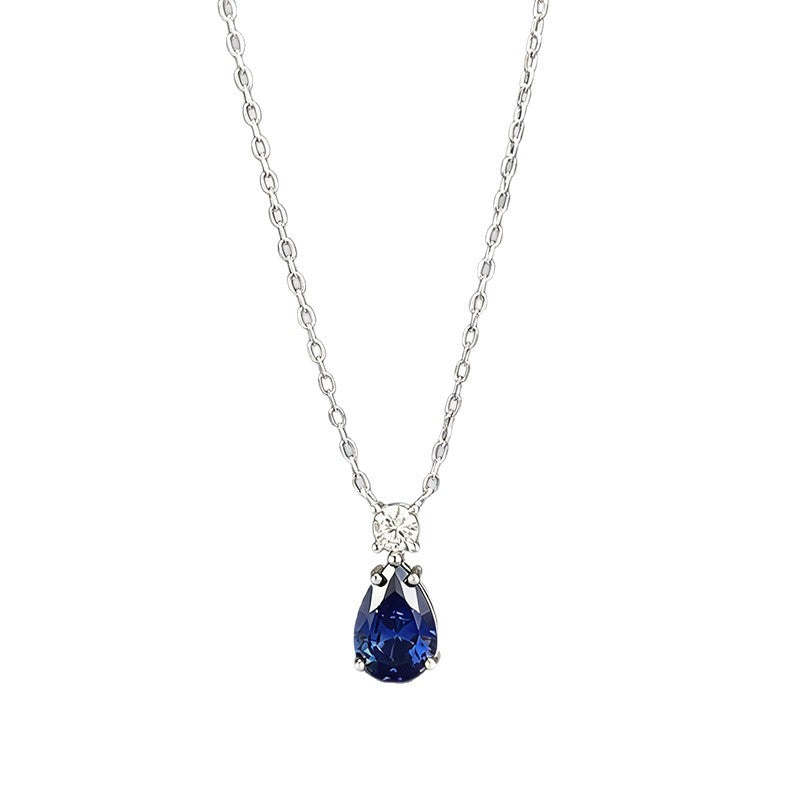 S925 Silver Pear Drop Necklace