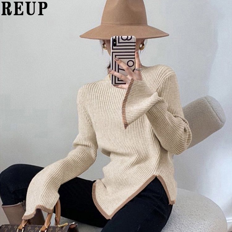 Womens Half Turtleneck Knitted Sweater