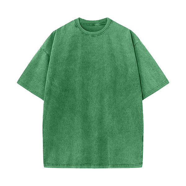 Heavyweight Vintage Washed Cotton T-Shirt - Durable 220g Cotton